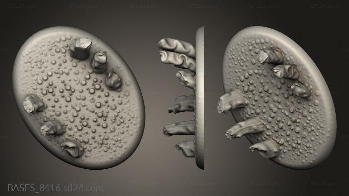 Базы (Повседневный Декоративный Пегас, BASES_8416) 3D модель для ЧПУ станка