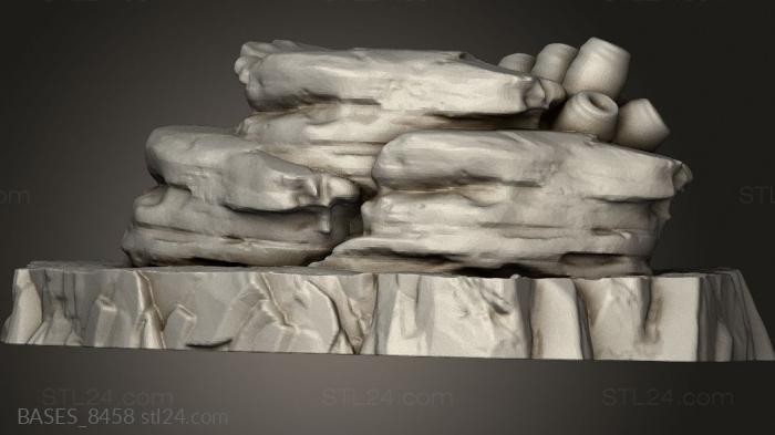 Bases (Underwater Coral, BASES_8458) 3D models for cnc