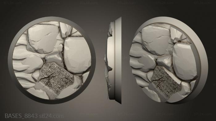 Базы (Египет, BASES_8843) 3D модель для ЧПУ станка