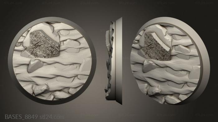 Базы (Египет, BASES_8849) 3D модель для ЧПУ станка