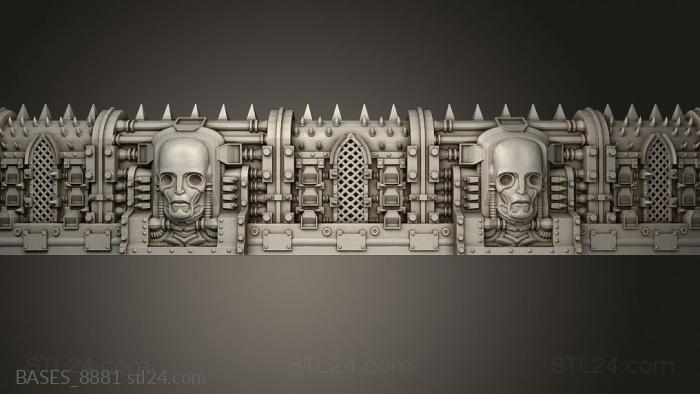 Gothic Sci Fi Spike Wall Walkway