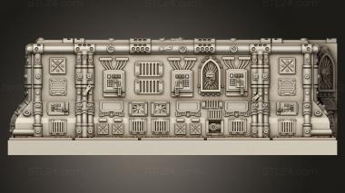 Базы (Готический Коридор Космического Корабля, BASES_8886) 3D модель для ЧПУ станка