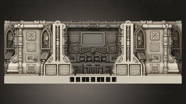 Базы (Готический Коридор Космического Корабля, BASES_8887) 3D модель для ЧПУ станка