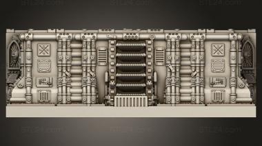 Базы (Готический Коридор Космического Корабля, BASES_8888) 3D модель для ЧПУ станка