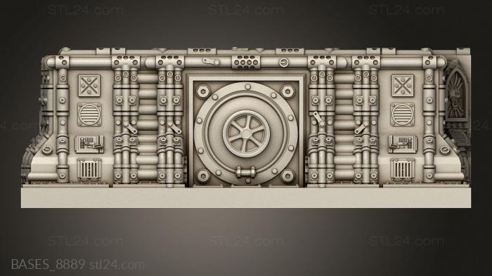 Базы (Готический Коридор Космического Корабля, BASES_8889) 3D модель для ЧПУ станка