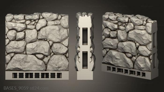 Bases (Walls Wall, BASES_9059) 3D models for cnc