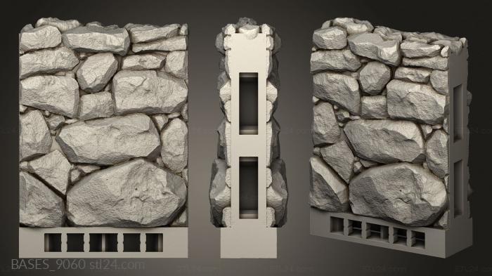 Bases (Walls Wall, BASES_9060) 3D models for cnc