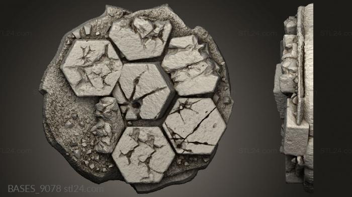 Bases (Hex Tiles Core, BASES_9078) 3D models for cnc