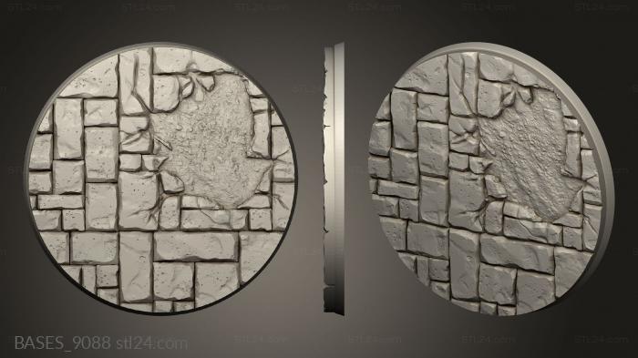 Bases (Hidden Crypt Circle, BASES_9088) 3D models for cnc