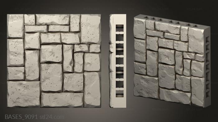 Bases (Hidden Crypt Floor Tiles, BASES_9091) 3D models for cnc