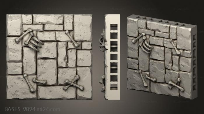Bases (Hidden Crypt Floor Tiles, BASES_9094) 3D models for cnc