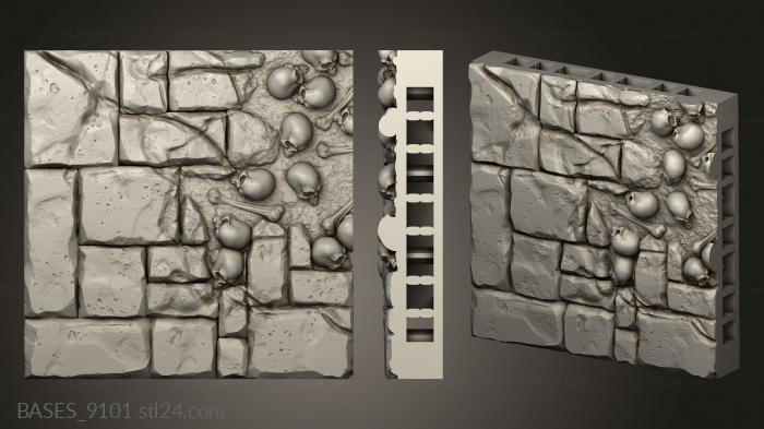 Bases (Hidden Crypt Floor Tiles, BASES_9101) 3D models for cnc