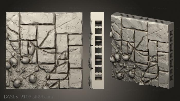 Bases (Hidden Crypt Floor Tiles, BASES_9103) 3D models for cnc