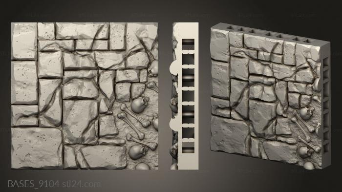 Bases (Hidden Crypt Floor Tiles, BASES_9104) 3D models for cnc