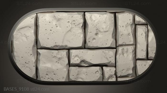 Bases (Hidden Crypt Pill, BASES_9108) 3D models for cnc