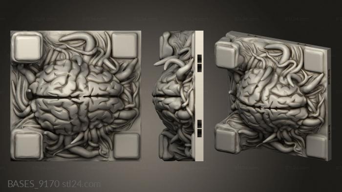 Bases (Abaddon Demon Brain LED, BASES_9170) 3D models for cnc