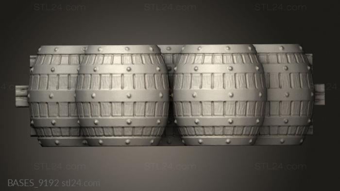 Bases (Brewery Barrel Stack, BASES_9192) 3D models for cnc