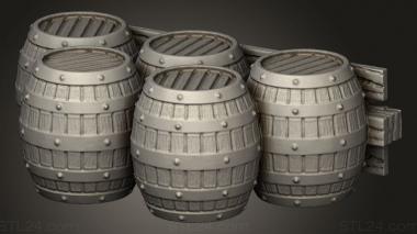 Bases (Brewery Barrel Stack, BASES_9192) 3D models for cnc