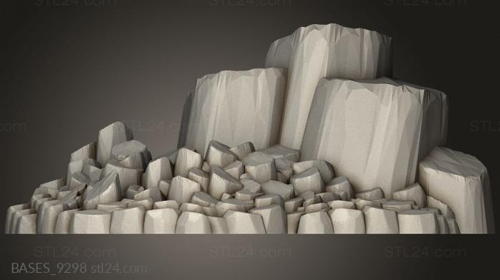 Bases (Hellscape Jagged Rocks, BASES_9298) 3D models for cnc