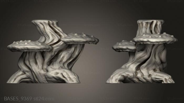 Bases (Through Mushroom Terrain, BASES_9369) 3D models for cnc