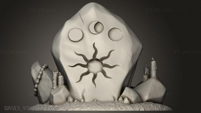 Bases (Legend Daemoor Terrain Ritual Stone, BASES_9399) 3D models for cnc