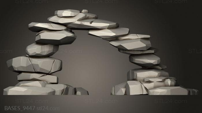 Bases (Lootbag rock plateau arch, BASES_9447) 3D models for cnc