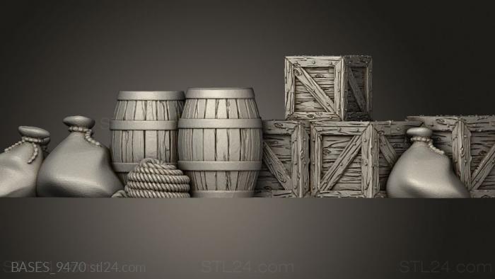 Bases (Lost Tribes Items Cargo Piles Pile, BASES_9470) 3D models for cnc