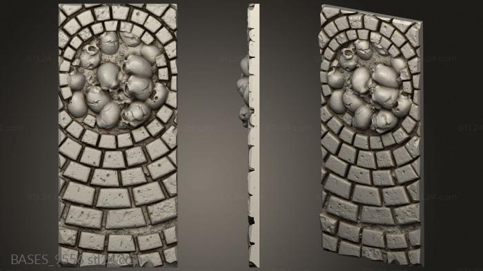 Bases (Medieval Road Toppers, BASES_9556) 3D models for cnc