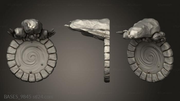 Bases (Noble Elf Blade Masters Sacrificial Pit, BASES_9845) 3D models for cnc