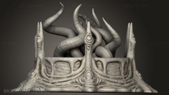 Bases (Brains and Tentacles Creature Pit, BASES_9918) 3D models for cnc