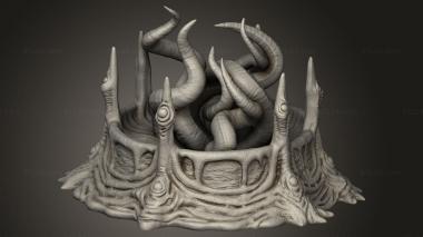 Bases (Brains and Tentacles Creature Pit, BASES_9918) 3D models for cnc