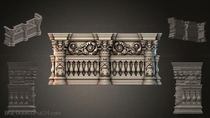 Повторяющийся декор, багеты (BGI_000432) 3D модель для ЧПУ станка