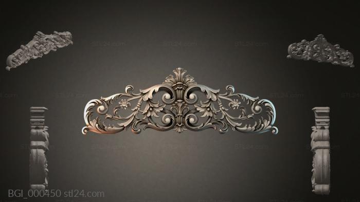 Повторяющийся декор, багеты (BGI_000450) 3D модель для ЧПУ станка