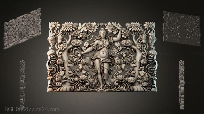 Повторяющийся декор, багеты (BGI_000477) 3D модель для ЧПУ станка