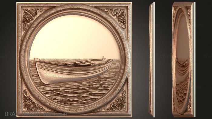 Одинокая лодка в тумане — тишина воды
