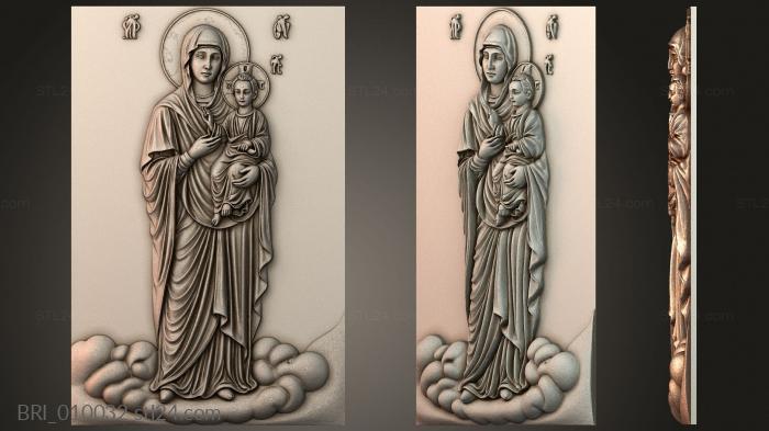 Барельефы икон (BRI_010032) 3D модель для ЧПУ станка