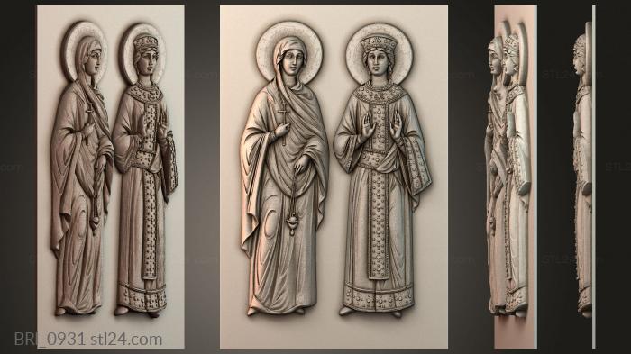 Барельефы икон (BRI_0931) 3D модель для ЧПУ станка