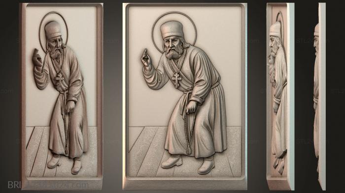 Барельефы икон (BRI_1238) 3D модель для ЧПУ станка