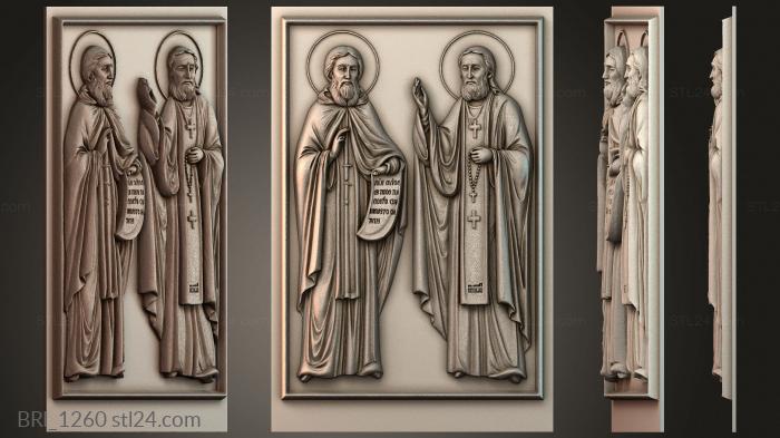 Барельефы икон (BRI_1260) 3D модель для ЧПУ станка
