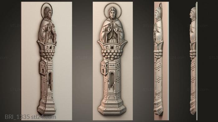 Барельефы икон (BRI_1335) 3D модель для ЧПУ станка
