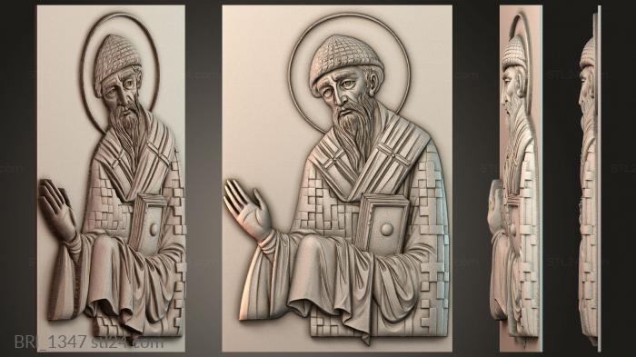 Барельефы икон (BRI_1347) 3D модель для ЧПУ станка