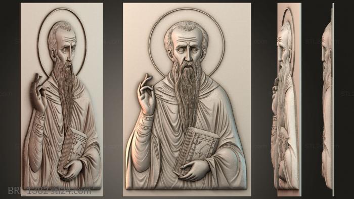 Барельефы икон (BRI_1382) 3D модель для ЧПУ станка