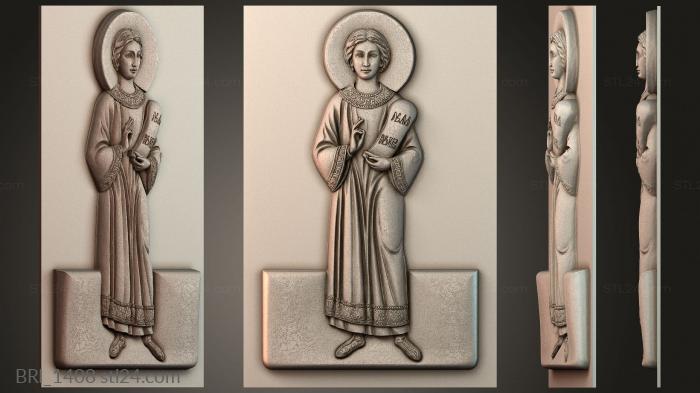 Барельефы икон (BRI_1408) 3D модель для ЧПУ станка