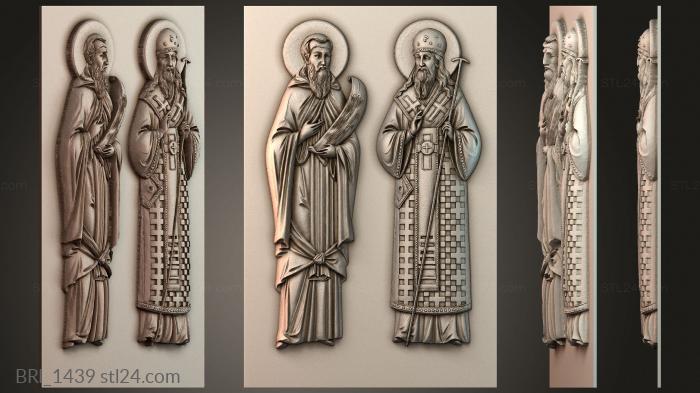 Барельефы икон (BRI_1439) 3D модель для ЧПУ станка