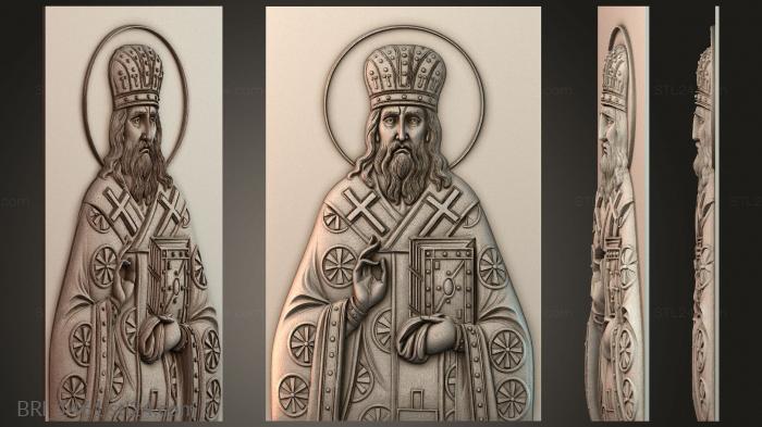 Барельефы икон (BRI_1461) 3D модель для ЧПУ станка