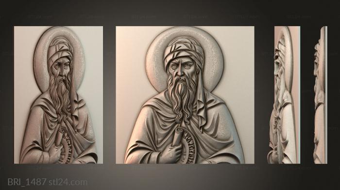 Барельефы икон (BRI_1487) 3D модель для ЧПУ станка