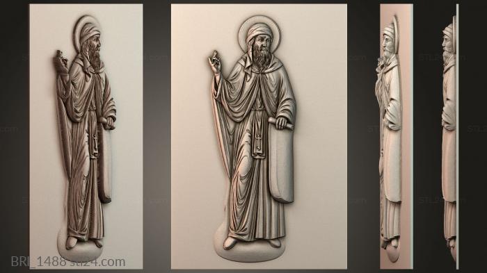 Барельефы икон (BRI_1488) 3D модель для ЧПУ станка