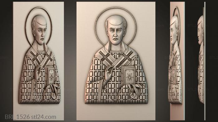 Барельефы икон (BRI_1526) 3D модель для ЧПУ станка