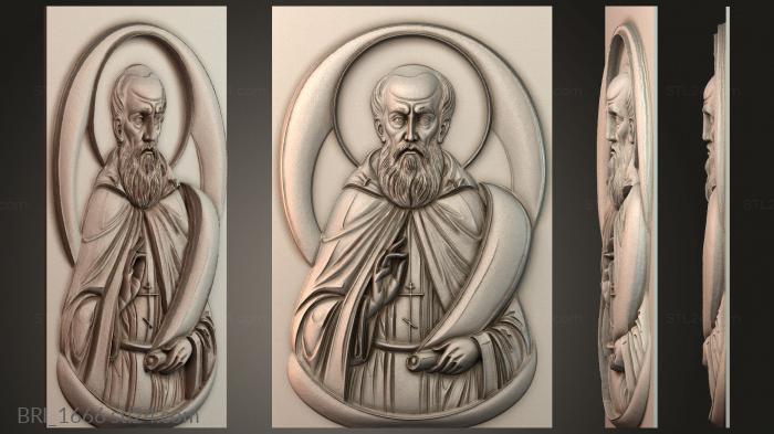 Барельефы икон (BRI_1666) 3D модель для ЧПУ станка