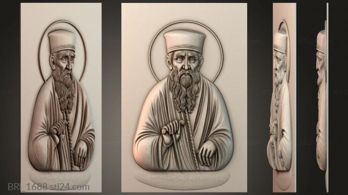 Барельефы икон (BRI_1688) 3D модель для ЧПУ станка